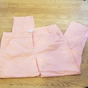 NY&Co peach colored ankle pants
